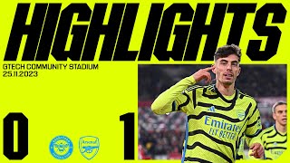 HAVERTZ WITH THE WINNER  Brentford vs Arsenal 01  Late header earns us all three points [upl. by Mariken]