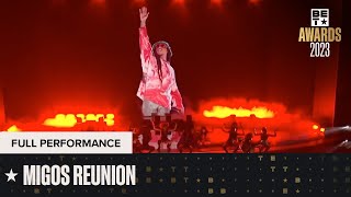 Migos Came Together For Legendary Reunion Performance Honoring Takeoff ONLY On BET  BET Awards 23 [upl. by Polak]