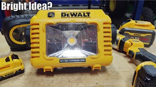 DEWALT DCL077 12V20V Compact Task Light Review  Perfect Tripod Work LED [upl. by Lurlene]