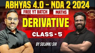 NDA Maths  Derivative Class  5 From Basic  Maths For NDA  Target NDA 2 2024 Learn With Sumit [upl. by Eonak]