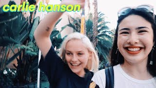 CARLIE HANSON Interview tour with Troye Sivan moving to LA at 16 Taylor Swift playlist [upl. by Eural]