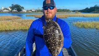 HEARTBREAKING Flounder Trout and redfish in bayou Casotte Pascagoula Mississippi [upl. by Reld]