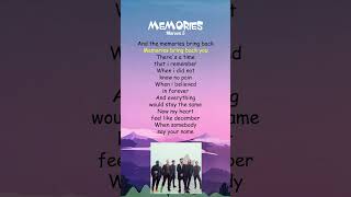 Maroon 5  Memories Lyrics shorts [upl. by Luapleahcim]