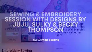 Tutorial  Quilting With Your Embroidery Machine Amelie Scott Designs [upl. by Nyrrek415]