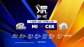 VIVOIPL 2018 Mumbai Indians vs Chennai Super Kings [upl. by Sugar]