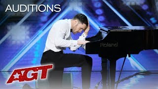 Surprise This Piano Playing Guy Turns Into A Fierce Dancer  Americas Got Talent 2019 [upl. by Nosnarb]