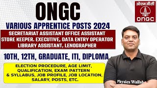 ONGC Apprentice 2024  ONGC Apprentice Age Limit Qualification Age Limit Salary Exam Pattern [upl. by Majka]