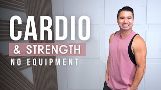 Cardio Workout Without Equipment  Full Body HIIT Workout at Home [upl. by Etnoval]