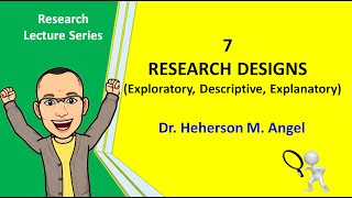 7 Research Designs Exploratory Descriptive Explanatory [upl. by Pollock312]