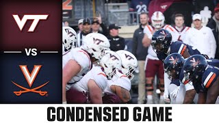 Virginia Tech vs Virginia Condensed Game  2023 ACC Football [upl. by Nnylacissej]