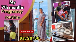 🤰💕7th months pregnant daily vlog pregnencyvlog kanndavlog dailyvlog homemaker toddlersmom [upl. by Geiger]