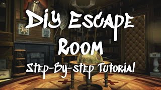 DIY Escape Room  StepByStep Tutorial  Moderate Difficulty Travel Theme Room for Adults amp Teens [upl. by Bonacci]