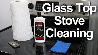 Glass Top Stove Cleaning  1 Best Method [upl. by Sondra]