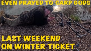 LAST WEEKEND ON MY WINTER TICKET  carp fishing [upl. by Block]