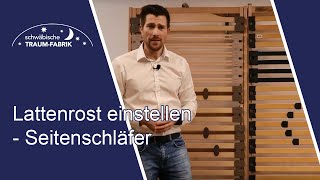 Lattenrost richtig einstellen  Tipps für Seitenschläfer [upl. by Cirtemed]