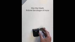 FASTEST WAY To cut paint runs using mirka tungsten shark blade [upl. by Cindi]