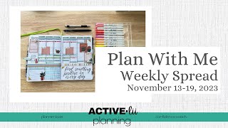 Plan With Me  Passion Planner Weekly Spread  November 1319 2023 [upl. by Eruot]