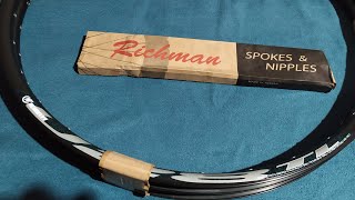 WEINMANN RIM 275 X RICHMAN SPOKES BRASS NIPPLES [upl. by Daryle]