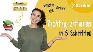 Richtig zitieren in 5 Schritten  Scribbr 🎓 [upl. by Noied]