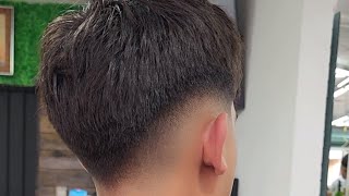 paso a paso para principiantes degradando en V corte de barbería Gutibarber89 [upl. by Annovy]