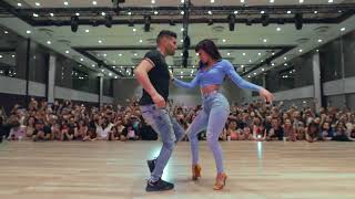 Romeo Santos SUS HUELLAS  Marco y Sara bachata style  workshop en ISTAMBUL salsa congress [upl. by Vilma]