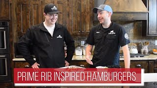 How to Grill Swine Lifes Prime Rib Style Burger  Cooking with Grilla Grills [upl. by Ivzt]