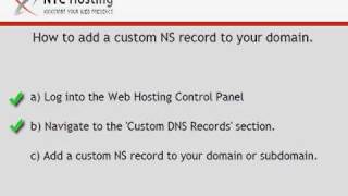 How to Add a Custom NS Record to Your Domain or Subdomain [upl. by Ylluz667]