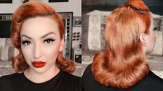 1950s Pageboy Inspired Hair Tutorial [upl. by Liamaj219]