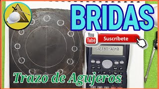 TRAZADO DE AGUJEROS de tornillo para BRIDAS [upl. by Ennahs]