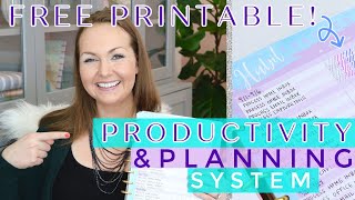 🤗 FREE PRINTABLE  HABIT TRACKER  Functional Productivity System Using a Happy Planner  Video 1 [upl. by Ashleigh]