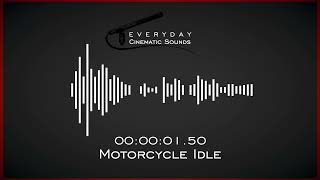 Motorcycle Engine Idle  HQ Sound Effects [upl. by Halimeda]