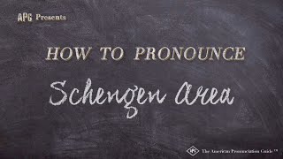 How to Pronounce Schengen Area Real Life Examples [upl. by Aronos]