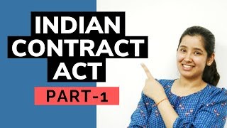 Indian Contract Act  Part 1 [upl. by Nitsirc]