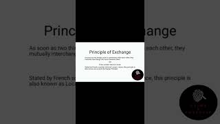 Principle of Exchange Locards Exchange principle forensicscience youtubeshorts [upl. by Phiona]