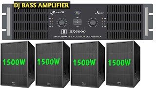 POPE 1500W Bass With 6000W Dj Amplifier Details And Price  Nx Audio RX6000 Amplifier Review Price [upl. by Aihcela235]