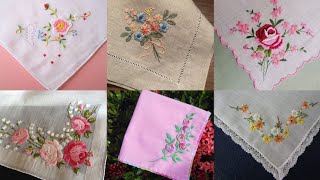 40Elegant Handkerchief Hand Embroidery DesignsHand EmbroideryHandkerchief [upl. by Accalia]