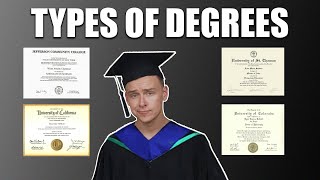 Different Types Of Degrees Explained Associates Bachelors Masters Doctorate and Professional [upl. by Bolger]