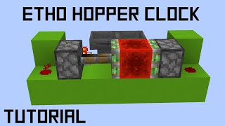 Minecraft Etho Hopper Clock in 3 minutes [upl. by Korwun]