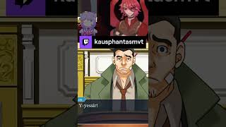 Mispronouncing words as usual aceattorney  kausphantasmvt on Twitch [upl. by Alel]