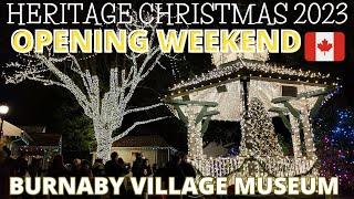 🇨🇦WALKING TOUR Burnaby Village Museum  Heritage Christmas 2023  Vancouver Vlog November 26 2023 [upl. by Melar812]