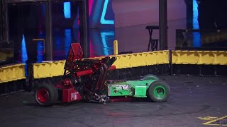 UpperCut vs Ribbot  Battlebots World Championship 2020 Round Of 16  Bots Fan [upl. by Aicilram]