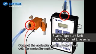 OPTEX  Beam Alignment Unit BAU4 for Smart Line series [upl. by Ajtak]