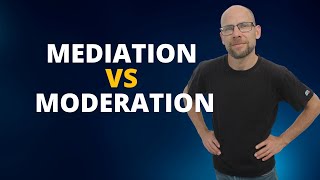 Mediation vs Moderation [upl. by Samuella76]