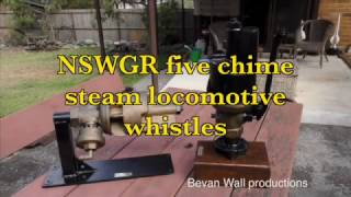 NSWGR steam locomotive whistles [upl. by Nyleahcim209]