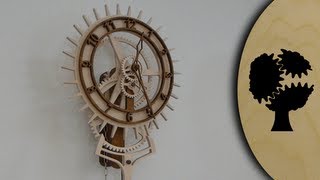 Korona  Holzuhr Wooden Clock [upl. by Eirrok]