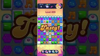 Candy Crush Saga level 420  Nightmarishly Hard Level  High Speed [upl. by Ymmij]