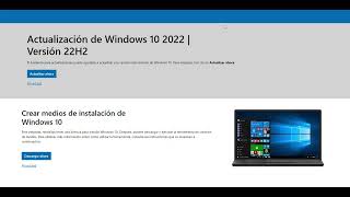 Actualiza Windows 10 antiguos a la 22H2  Upgrading older Windows 10 to 22H2 [upl. by Gefell787]