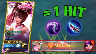 NEW META LAYLA NEW BEST BUILD amp EMBLE FOR NEW META  BUILD TOP GLOBAL LAYLA 2024  MLBB [upl. by Etnud]