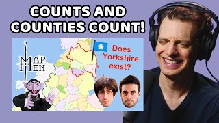 American Reacts to English Counties Explained [upl. by Ahtanamas]