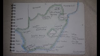 ASMR  Map of South Africa  Australian Accent  Describing in a Quiet Whisper No Chewing Gum [upl. by Tomaso3]